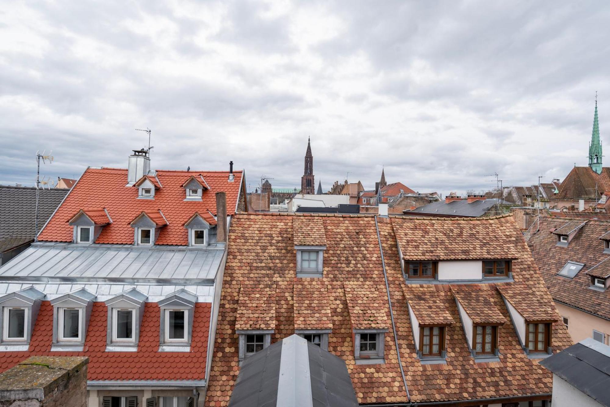 Le Schoepflin - Coeur De Strasbourg - Vue Toits 외부 사진